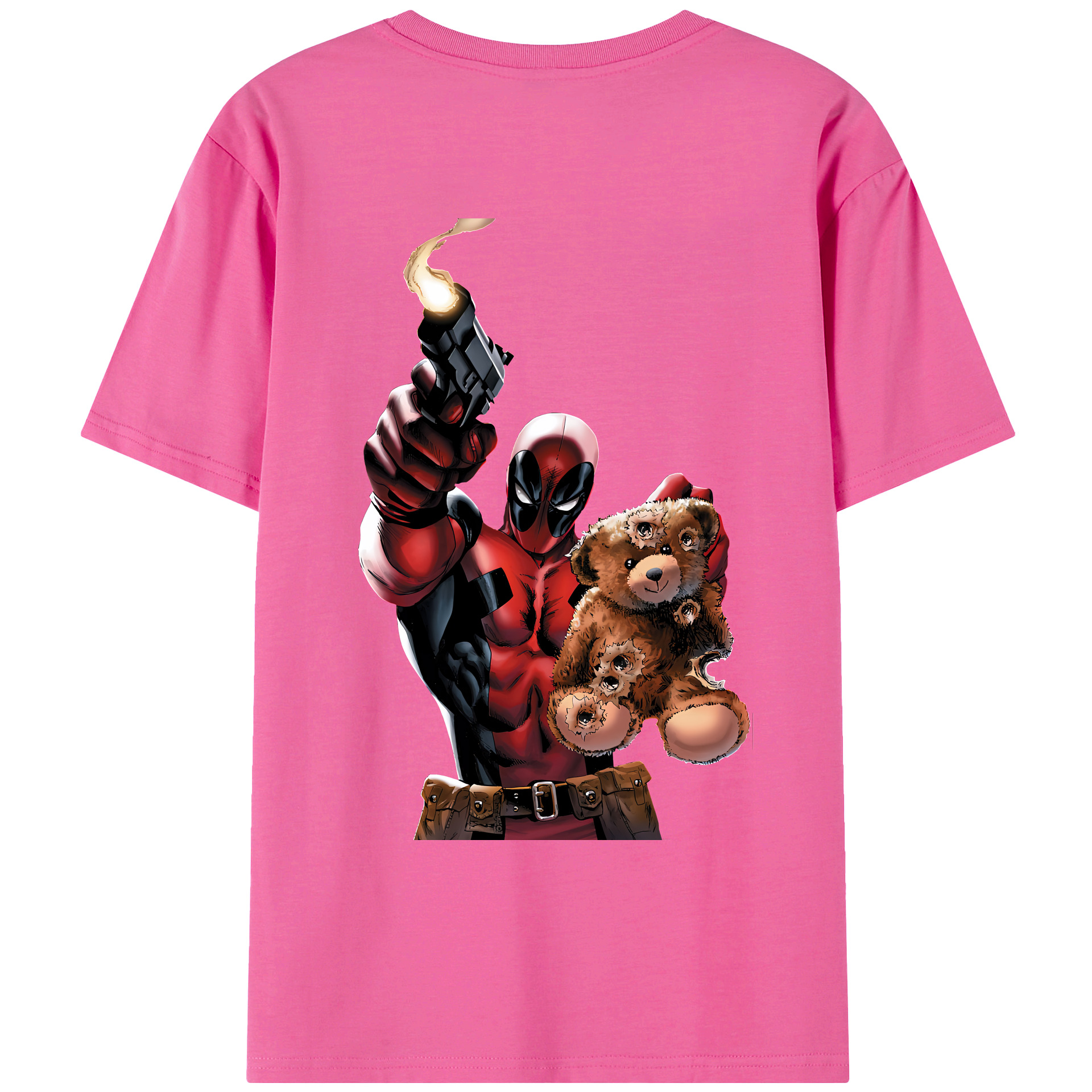 （画像用） Deadpool デッドプール レディース半袖Tシャツ(バックプリント)